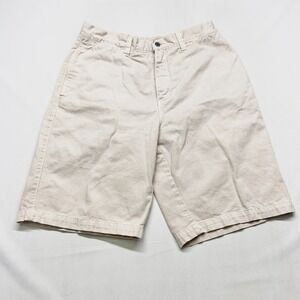 Unionbay American Favorites Chino Shorts Mens 34 Beige Cotton Pockets Flat Front